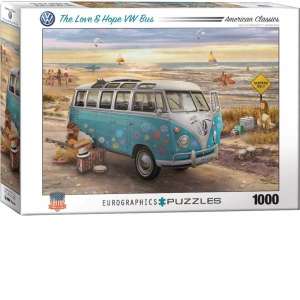 Puzzle The Love & Hope VW Bus, 1000 piese (6000-5310)