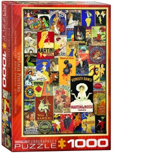 Puzzle Vintage Posters, 1000 piese (6000-0769)