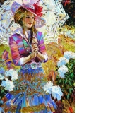 Puzzle Girl with Open Umbrella, 1000 piese (61215)
