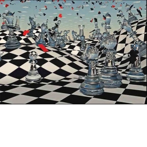 Puzzle Fantasy Chess, 1000 piese albnegru (61413)