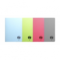 Caiet A4 100 file coperta plastic Atinge Excelenta dictando, albastru / violet