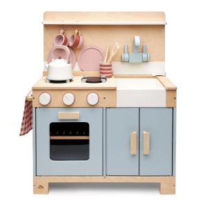 Bucatarie, din lemn premium, Mini Chef Home Kitchen, 16 piese, echipamente si accesorii complete pentru gatit
