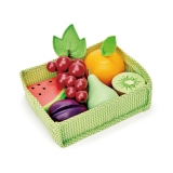 Set fructe, din lemn premium, Veggie Crate, 7 piese