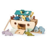 Arca lui Noe, din lemn premium, Noaha s Shape Sorter Ark, 25 de piese