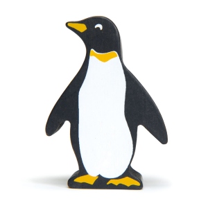 Figurina Pinguin, din lemn premium, Penguin