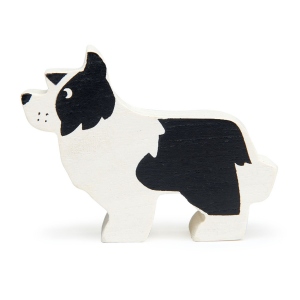 Figurina Catelus, din lemn premium, English Shepherd Dog