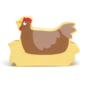 Figurina Gaina, din lemn premium, Chicken