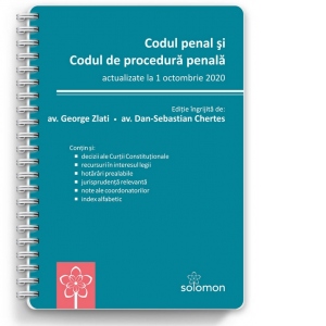 Codul penal si Codul de procedura penala - actualizate la 1 octombrie 2020
