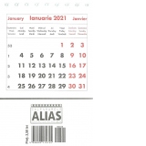Mini calendar de birou 2021