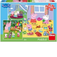 Puzzle 3 in 1 - Purcelusa Peppa in vacanta (3 x 55 piese)
