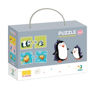 Duo Puzzle - Mama si puiul (2 piese)