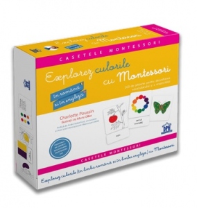 Explorez culorile cu Montessori (in romana si in engleza). 163 de jetoane pentru dezvoltarea vocabularului si a creativitatii