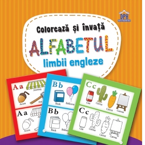 Coloreaza si invata alfabetul limbii engleze. Carte de colorat