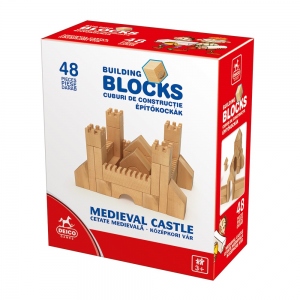 Cuburi Constructie 48 Piese Cetate Medievala