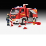 Macheta de asamblat Junior Kit - Masina de pompieri si figurina