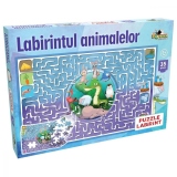 Puzzle Labirintul animalelor, 35 piese