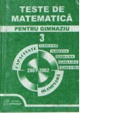 Teste de matematica pentru gimnaziu (capacitate, olimpiada 2001-2002)