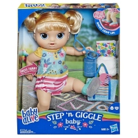 Bebelus Blond Baby Alive Paseste si Pantofii Vor Lumina