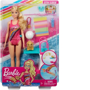 Papusa Barbie Inotatoare
