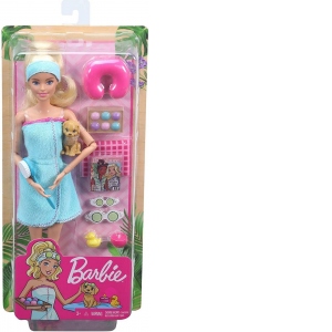 Barbie Set de Joaca cu Accesorii Wellness si Spa