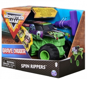 Monster Jam Grave Digger Seria Spin Rippers Scara 1 la 43