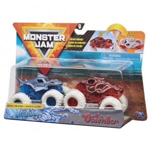 Monster Jam Set 2 Masinute Megalodon si Octonber Color Change