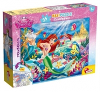 Puzzle de colorat maxi - Mica Sirena (35 piese)