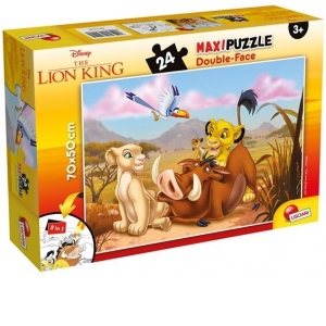 Puzzle de colorat maxi - Regele leu (24 piese)