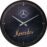 Ceas de perete Mercedes-Benz - Silver & Gold
