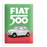 Placa metalica 15x20 Fiat 500