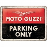 Placa 15x20 Moto Guzzi - Parking Only