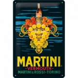 Placa metalica 20x30 Martini - Vermouth Grapes