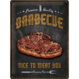 Placa metalica 30x40 Barbecue Nice to Meat You