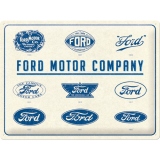 Placa 30x40 Ford Logo Evolution