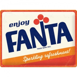 Placa metalica 30X40 Fanta-Logo-Editie Speciala