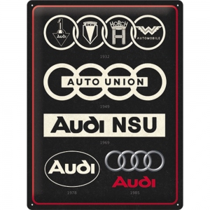 Placa 30x40 23306 Audi - Logo Evolution