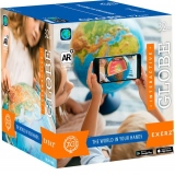 Glob geografic interactiv cu elemente VR/AR, iluminat, in relief (32 cm)