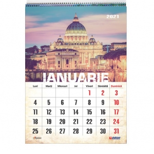 Calendar 2021 de Perete A3, Vintage
