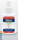 HiGeen spray dezinfectant pentru maini, masca sau suprafete, fara parfum (alcool 70%) 100ml