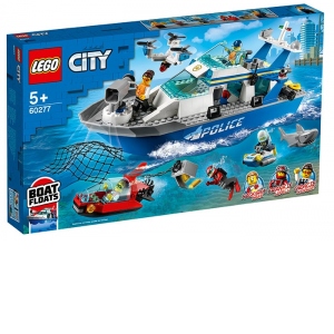 LEGO City - Barca de patrula a politiei 60277, 276 piese