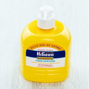 HiGeen gel antibacterian pentru maini, Fresh Maracuja (alcool 70%) 500ml