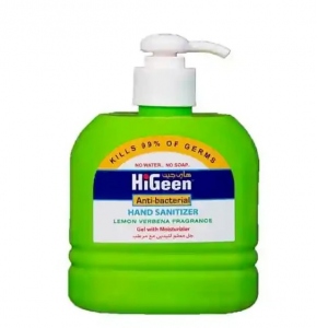 HiGeen gel antibacterian pentru maini, Fresh Lemon Verbena (alcool 70%) 500ml