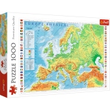 Puzzle 1000 piese Harta fizica a Europei