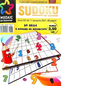 Sudoku de buzunar. Nr. 1/2021