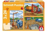 Puzzle 3x24 piese - Sa construim