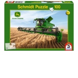 Puzzle 100 piese John Deere - Combine Harvester S690