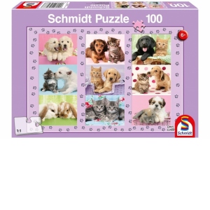 Puzzle 100 piese - My Animal Friends