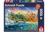 Puzzle 1000 piese - Animal Kingdom