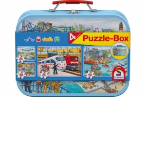 Puzzle 4 in 1 (2x26 + 2x48 piese ) - Vehicles
