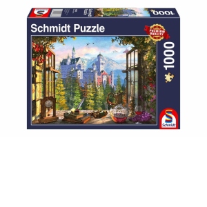 Puzzle 1000 piese - View of the fairytale castle
